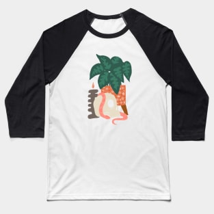 Skull Still Life Baseball T-Shirt